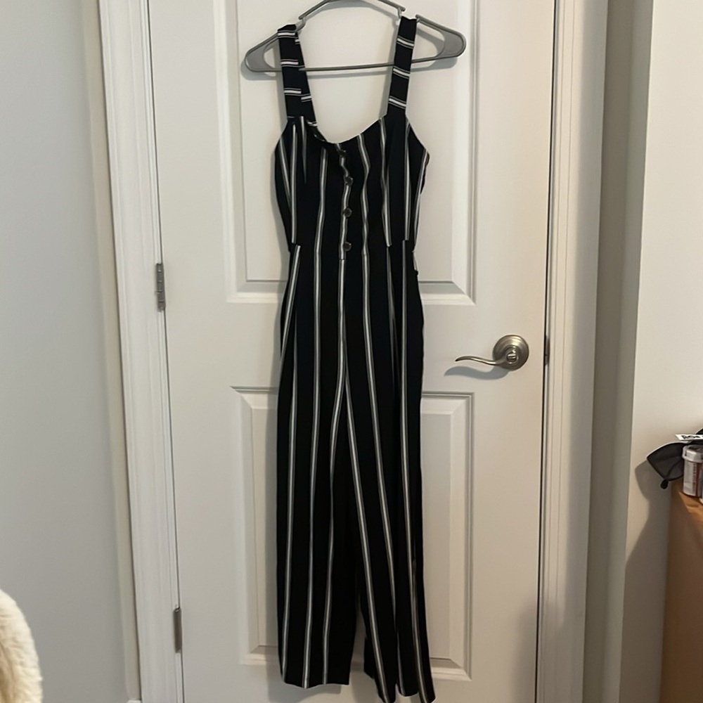 Candie’s Black and White Striped Jumpsuit 🌟 - Picture 6 of 10